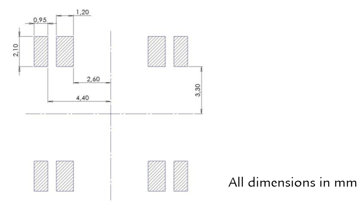 3DC11-DR pad layout