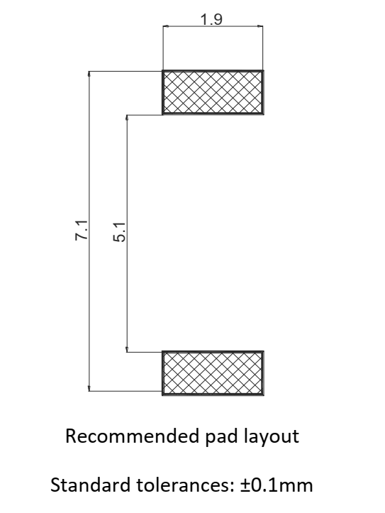 TP0602CAP pad layout