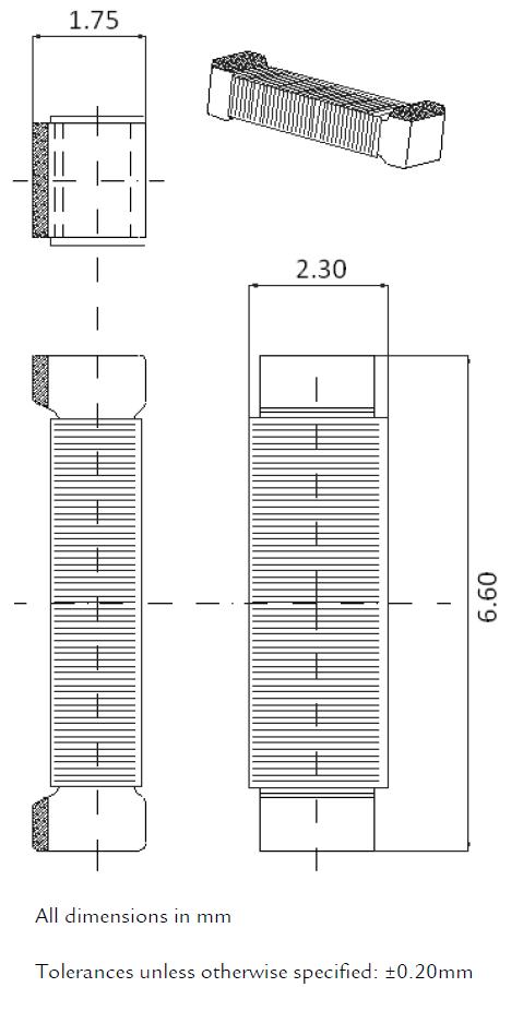 Anneau en ferrite magnétique Ø 220/110 mm - hauteur 25 mm